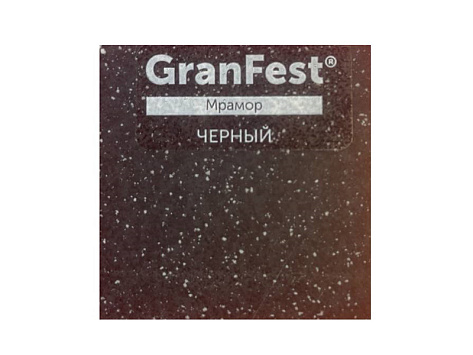 Мойка кухонная Granfest GF - LV-860L, 860х500x200мм, черный, искусственный камень, в комплекте