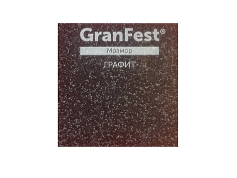 Мойка кухонная Granfest GF - LV-860L, 860х500x200мм, графит, искусственный камень, в комплекте