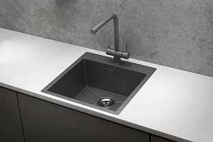 Мойка кухонная Granula 5151, 510х510мм, ГРАФИТ матов, нерж сталь
