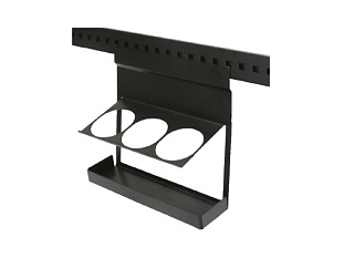 Полка-держатель для 3-х бутылок, 316х137х320мм, отделка черный бархат (матовый)