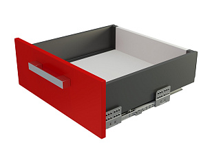 Комплект ящика  с прямыми боковинами СТАРТ SOFT с доводчиком средней высоты, 118мм, графит, SB19GRPH.1/450, Boyard