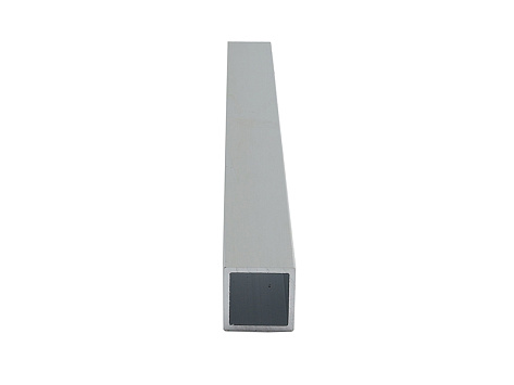 Профиль квадратный алюминиевый базовый, 4200 мм, серебро браш