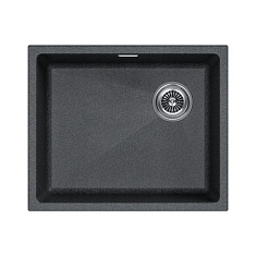 Мойка Paulmark LUMI, LU55SK-DG,  555х460х210 мм, графит, в комплекте