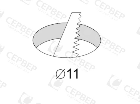 Датчик универсальный на препятствие/взмах 220V/60-250W, D15, черный, шнур 2м, PM-218DR