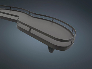 2 полки + рычаги, Леманс, 400 мм, Арена СТИЛЬ, Комплект установочный, правый, антрацит, цвет дна антрацит,, антислип, Art. 2350089846, Kessebohmer