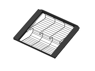 ARISTO Обувница 2-ярусная выдвижная с доводчиком, серия 460, L=450, чёрный Art. WA0394.VP045.BK0PC.CI