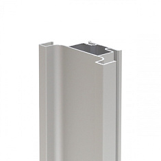 Ручка-профиль, Gola Premium верт. срединный, 4,7 м, серебро брашированное (для 16мм ДСП), Россия