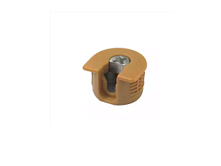 Стяжка-полкодержатель VB 35M/16, орех, пластмассовая, с фиксатором, Art. 9066716, Hettich