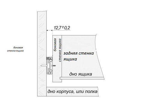 Направляющие для ящиков шариковые полного выдвижения 500мм, 4502Zn/48/500, цинк