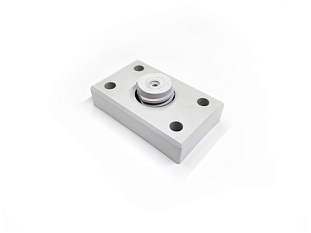 Опора регулируемая, 90х55, H20+5, прямоугольная, пластиковая, белый