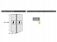 Комплект фурнитуры WingLine L 12кг/H1700мм с самозакрыванием, без нижнего направляющего элемента, правый Art. 9237902, Hettich