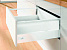 Комплект ящика InnoTech Atira 176х470 белый, с релингом, полн. выдв., Push to Open, Art.9245436, Hettich