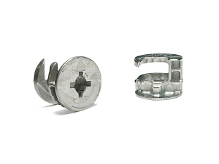 Эксцентриковая стяжка Rastex 15 для плит 15/16 мм, без покрытия, Art. 79462, Hettich