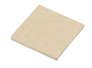 ARISTO Полка стационарная, серия 460, L=450, дерево светлое, металлик Art. WD0405.VP045.MG0PC.RU