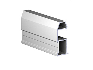 DS10 Ручка-профиль асимметричная SLIM трапеция, серебро 2700, Dorwell
