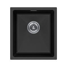 Мойка Paulmark LUMI, LU41-BL, 410х460х210 мм, черный, в комплекте