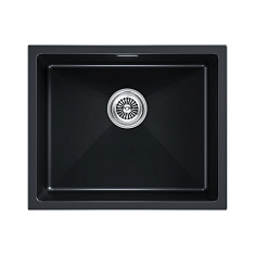 Мойка Paulmark LUMI, LU55-BLM,  555х460х210 мм, черный металлик, в комплекте