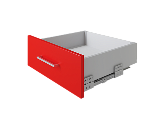 Комплект ящика с прямыми боковинами СТАРТ SOFT с доводчиком средней высоты, 118мм, серый, SB19GR.1/550, Boyard