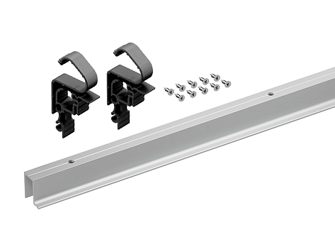Ходовой профиль WingLine L, длина 1200, перфорированный, алюминий, анод. серебро Art. 9339507, Hettich