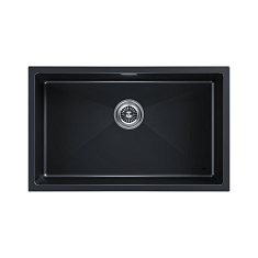 Мойка Paulmark LUMI, LU74-BLM, 740х460х210 мм, черный металлик, в комплекте