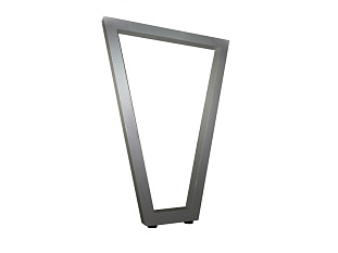 Опора для стола V-образная, 40х40, 725x550х200+5мм, усиленная, алюминий матовый (RAL9006)