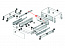 Продольный релинг для ящика InnoTech Atira, длина 470 мм, левый, цвет антрацит, Art.9194558, Hettich