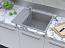 Мойка кухонная Granfest GF - LV-660L, 660х500x200мм, серый, искусственный камень, в комплекте