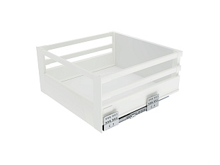 Внутренний ящик СТАРТ 270 с доводчиком, серый, с рейлингом, Boyard, добавить панель SBW08/GR/1200 и рейлинг SBR10/GR/1200