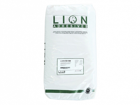 Клей-расплав для кромочных пластиков, LION ED-580 натуральный, 25 кг, мешок