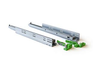 Скрытые направляющие EXCEL для ящиков полного выдвижения 600мм с доводчиком, 3D регулировка, цинк, FGV