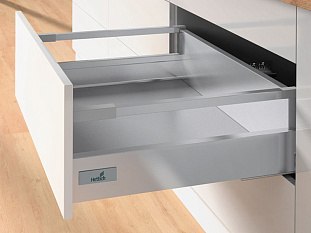 Комплект ящика InnoTech Atira 144х520 серый, с релингом, полн. выдв., Silent System, Art. 9228898, Hettich