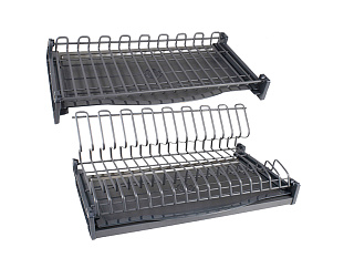 Сушилка для посуды с плоским прутком, графит STUDIO FL 18, SU19/600/GRPH, Boyard