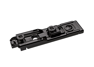 Монтажная планка для петли Sensys линейная с эксц. рег. H=3, с винтами, черный обсидиан Art. 9332620, Hettich