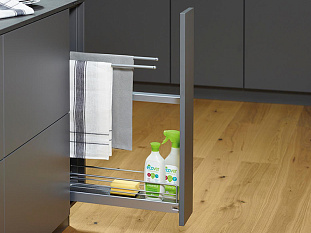 Бутылочница №15 для полотенец, 150 мм 3D, высота 592 мм, Арена СТИЛЬ, антрацит, Art. 21889846, Kessebohmer