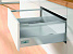 Комплект ящика InnoTech Atira 176х300 серый с релингом, полн. выдв. Push to Open, Art. 9242939, глубина 350мм, Hettich