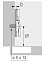 Монтажная планка параллельного адаптера Sensys/Intermat, D3, с еверовинтами, цинк. литье, никелированная Art. 9106988, Hettich