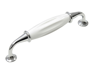 Ручка мебельная, скоба TRINITY RS110CP.4/128/W, 128мм, хром, Boyard