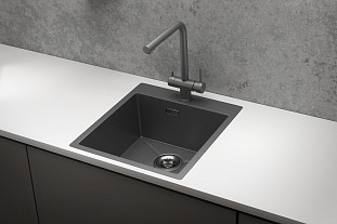 Мойка кухонная Granula 4600, 460х510мм, ГРАФИТ матов, нерж сталь
