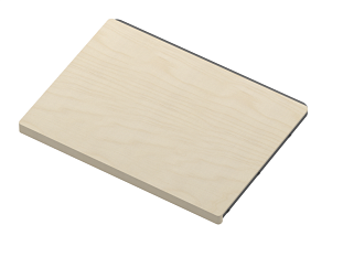 ARISTO Полка стационарная, серия 460, L=607, дерево светлое, металлик Art. WD0329.VP060.MG0PC.RU