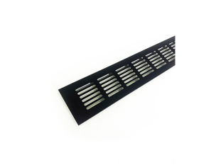 Решетка вентиляционная, 480х60 мм, чёрный, LID