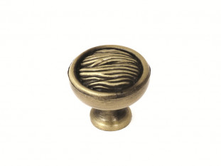 Ручка мебельная, кнопка RK-25, античная бронза, Kerron
