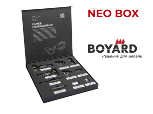 Презентационная коробка петель NEO черный никель NEO BOX, BOYARD