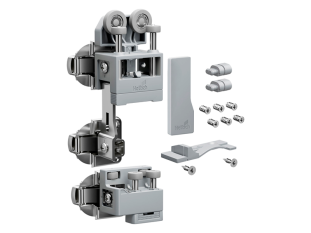 Комплект фурнитуры WingLine L 25кг/H2600мм с самозакрыванием, левый,  серый Art. 9339352, Hettich