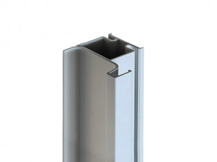 Ручка-профиль, фальш Gola вертикальный оконечный, 4,5 м, алюминий, серебро (для 16мм ДСП), Россия
