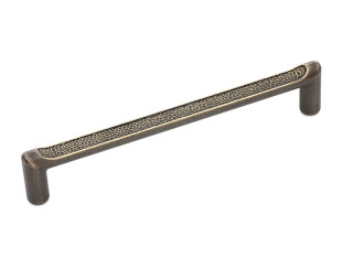 Ручка мебельная, скоба Parker Textured, 160 мм, античная бронза, Metakor