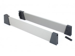 Надставки стальные сплошные для TENDERBOX 3S, 450*130 мм, комплект левая/правая, серые