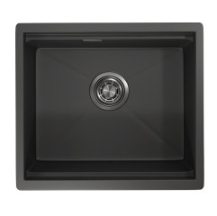 Мойка кухонная Granula KS-5045U, 500х445мм, черный матовый, нерж сталь