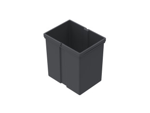 Контейнер для сбора мусора Pull, 17 литров, пластик, антрацит, Art. 9279392, Hettich