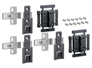 Комплект из трёх средних петель WingLine L, антрацит Art. 9339499, Hettich
