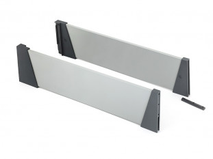 Надставки стальные сплошные для TENDERBOX 3S, 500*190 мм, комплект левая/правая, серые